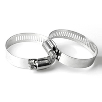 Fabrication en gros 1/2 pouces collier de serrage type allemand en acier inoxydable inox réglable 1 pouce ss collier de serrage colliers de serrage