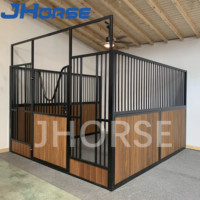 Moderne Draagbare Prefab Staal Gepoedercoat Veiligheid Europese Paardensport Equine Elegant Paard Stabiele