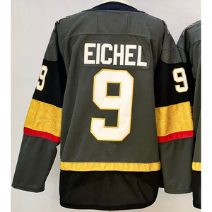 Camisetas de Hockey 2025 # 9 Eichel # 71 Karlsson # Camisas de Hombre 81 Marchessault Doradas con Costuras Negras - Product Image 3
