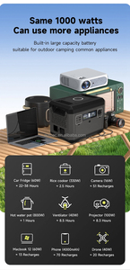 Sistema de energía de estación de energía <span class=keywords><strong>portátil</strong></span> de 2000W, Banco de energía de iones de litio <span class=keywords><strong>con</strong></span> puerto de RV, baterías de emergencia solares para fuente de coche, <span class=keywords><strong>enchufe</strong></span> de EE. UU. - Product Image 2