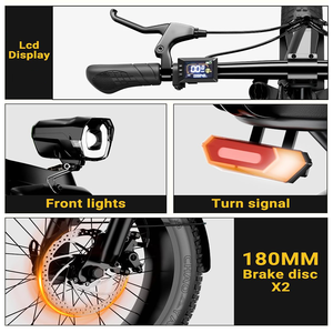 Vélo électrique pliable OBX A04 pour femmes, vélo électrique à grande vitesse 45 km/h avec moteur à pneus larges pour adultes - Product Image 3