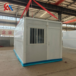 Meilleure Vente : Maison Préfabriquée Pliante <span class=keywords><strong>de</strong></span> 20 pieds, Ignifuge, Conteneur Portable avec Panneaux Sandwich, Montage Facile pour Lieu <span class=keywords><strong>de</strong></span> Travail - Product Image 1