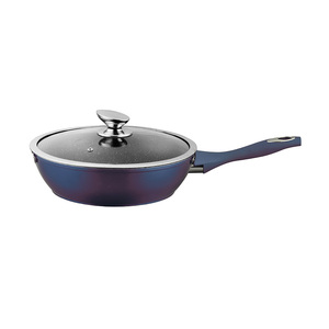 Sartén profunda de cobre antiadherente de granito de aluminio de nuevo diseño multirestaurante con cubierta de vidrio Arra inferior de inducción - Product Image 5