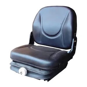 热卖聚氯乙烯叉车座椅，带单锁轨道可调靠背和集成钢扶手可折叠设计