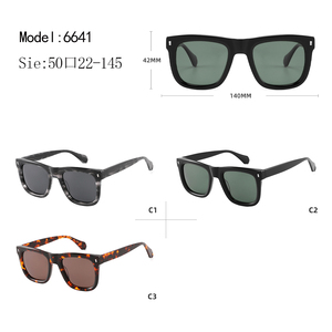 Full Rim Rectangle Sunglasses Black Frame UV400 Protection Unisex Adult Style - Product Image 3