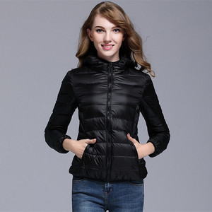Nuovo <span class=keywords><strong>piumino</strong></span> d'anatra da donna con cappuccio imbottito pieghevole imbottibile imbottito leggero <span class=keywords><strong>piumino</strong></span> da donna - Product Image 5