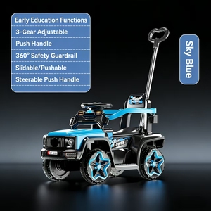 Voiture électrique tout-terrain <span class=keywords><strong>pour</strong></span> enfants avec poignée de poussée, musique et lumières, <span class=keywords><strong>pour</strong></span> tout-petits - Product Image 3