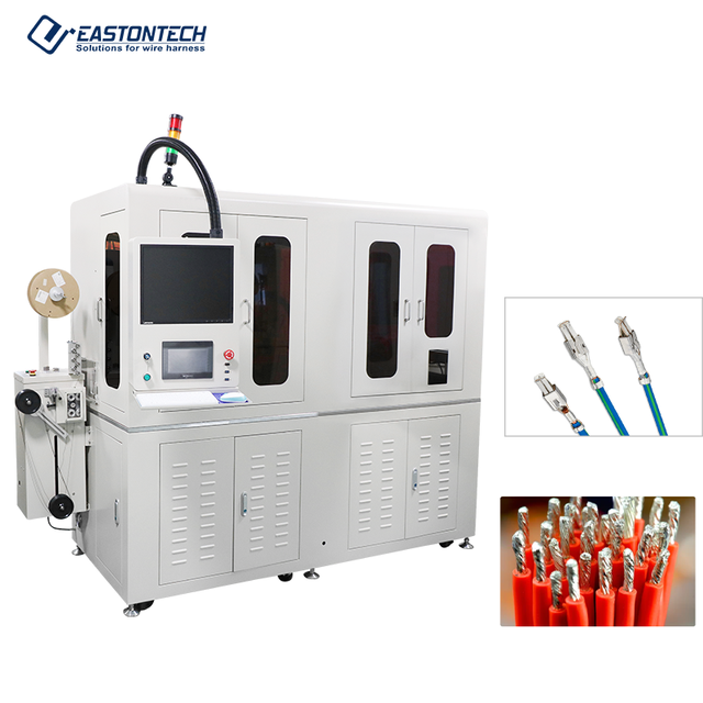 Fully Automatic Double Soldering Furnace EW-9315 Coaxial Cable Single Head Crimping and Tinning Machine Improves Wire Quality