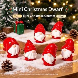 Christmas Dwarf <b>Ornament</b> Snow Landscape <b>Car</b> Desktop Resin Decorative Accessories - Product Image 4