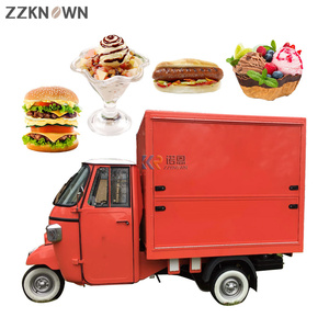 OEM KNOWN KN-350 Fiberglass Aluminum Electric Tricycle Ice Cream Ape Candy <b>Cookies</b> Food Truck Cart - Product Image 2