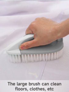 Realida Bodenbürste für den Täglichen Gebrauch, Kleidungsreinigungsbürste, Abnehmbare Doppelbürste für Küche und Schuhreinigung - Product Image 3