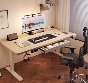 Escritorio de Oficina Eléctrico de Madera Maciza de Estilo Moderno con Altura Ajustable para el Hogar, Dormitorio, Estudio o Banco de Trabajo para Juegos - Product Image 1