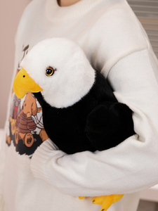 Bán Buôn Thực Tế Chim Động Vật Sang Trọng Dễ Thương Fluffy Owl Và Trắng Đầu Biển Đại Bàng Đồ Chơi Sang Trọng Zoo Quà Lưu Niệm Trẻ Em Của Quà Tặng - Product Image 4