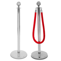 Poteaux de séparation en acier inoxydable pour tapis rouge, exposition automobile, barrières de contrôle de foule, ligne de file d'attente, contrôle du trafic, classique