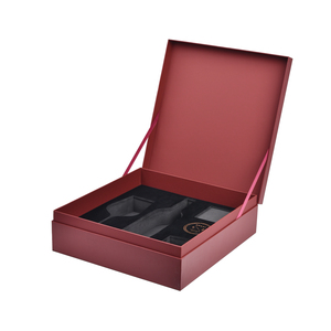 Boîte cadeau en carton recyclable de luxe <span class=keywords><strong>pour</strong></span> vin, whisky et <span class=keywords><strong>verres</strong></span> <span class=keywords><strong>à</strong></span> vin rigides avec plateau en mousse - Product Image 1
