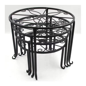 Soporte de maceta de hierro extraíble para decoración del hogar, soporte de maceta extraíble de metal para uso en interiores y exteriores para suministros de jardín, balcón - Product Image 5