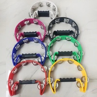 OEM Selling Single Row Tambourine Hand Bell Percussion Instruments From China for KTV Parties and Live Performance