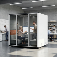 Cabine acoustique portable, pod de réunion insonorisé pour bureau, solution acoustique, pod silencieux, pod acoustique, cabine de réunion de bureau