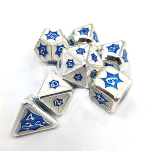 Jeu de 20 dés en métal Face Gold Dragon le plus vendu pour le divertissement cool, personnalité créative, <span class=keywords><strong>RPG</strong></span> et jeux du MDN - Product Image 2