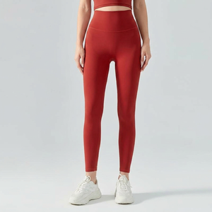 <b>Women</b> High Waist Butt Lifting Seamless Nude Soft <b>Yoga</b> Leggings 4 Way Stretch Slim Fit Workout Pants Gym Pilates Sports <b>Trousers</b> - Product Image 2
