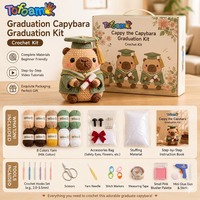 TOFOAM NOUVEAU Kit de Crochet DIY Capybara pour Adultes, Cadeau de Remise de Diplôme, Kit de Tricot Amigurumi pour Débutants avec Tutoriels Vidéo