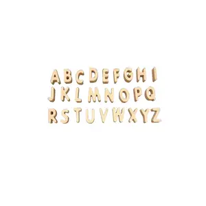 26 Wooden magnetic uppercase alphabet letter magnets