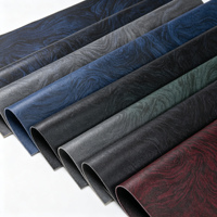 Rouleau de similicuir extensible en silicone à motif marbré tourbillonné, écologique, imperméable et résistant à l'usure, pour panneaux de voiture, fourniture sur mesure