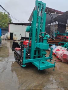 เครื่องเจาะบ่อน้ำแบบโรตารี่ไฮดรอลิก 150 เมตร ใช้เครื่องยนต์ดีเซล ราคาประหยัด เสียงเบา พร้อมมอเตอร์แบบตีนตะขาบ - Product Image 3