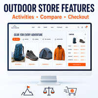 Özel Shopify Açık Hava Sporları Shopify Spor Web Sitesi Geliştirme, Web ve Mobil İçin Aktivite Koleksiyonlarıyle Birlikte LionCreate