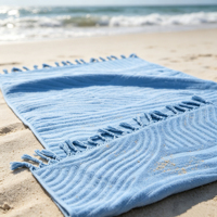 Wholesale Custom High-quality 100% Cotton Absorbent Skin-friendly Sand Free Jacquard Eco-Friendly Double Sided Beach Towel