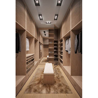 Système de porte coulissante Armoire LED en plastique avec boîte Armoire à vêtements pliante pour le logement