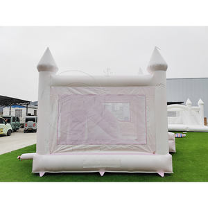 Precio de Fábrica al por Mayor: Castillo Hinchable Azul y Blanco con Tobogán, Castillo Hinchable con Degradado, Brincolines Hinchables para Bodas - Product Image 4