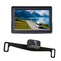 Kit de moniteur de vue arrière de voiture TFT LCD 4.3 "avec mini caméra de recul étanche système d'aide à l'inversion de véhicule