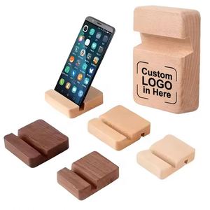 Custom Desktop Portable Universal Bamboo Wooden Phone Holder - Product Image 6