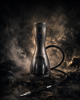 Chicha Électronique Portable Professionnelle Rechargeable Lukah avec Écran LED et Affichage Numérique