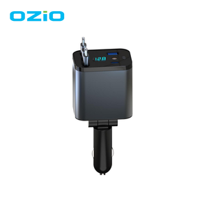 X15 Câble Rétractable 4-en-1 Type C PD 2A Charge Rapide, Station de Chargement Téléphone Voiture avec Lumière d'Ambiance Ciel Étoilé - Product Image 2