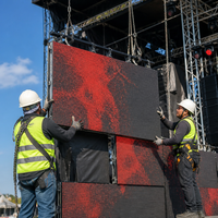 Écran LED de location extérieur P3.91, étanche IP65, haute luminosité 5000 cd, en aluminium moulé sous pression, pour concerts et festivals de musique