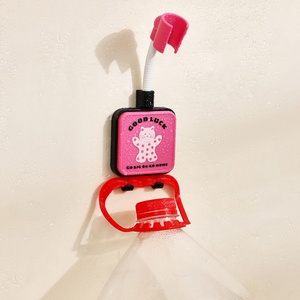 Removable Cute Cat Cartoon Adjustable <b>Shower</b> Holder Punch-Free <b>Shower</b> Bracket Suction Cup Wall <b>Shower</b> <b>Rack</b> for Bathroom - Product Image 6