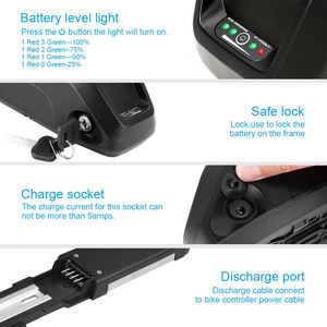 Hailong EBike Batería 36V 48V 17.5Ah 14Ah 10Ah <span class=keywords><strong>Bicicleta</strong></span> <span class=keywords><strong>eléctrica</strong></span> de montaña Paquete de batería 18650 Cell para Bafang 1000W 750W 500W 250W - Product Image 5