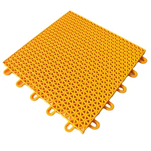 High strength PP plastic waterproof sport flooring roll interlocking basketball volleyball badminton tennis court tiles floor