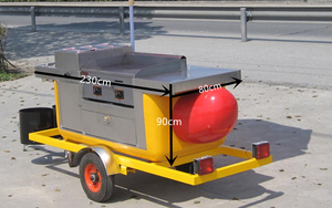 รถขายฮอทดอกขนาดเล็กพร้อมอุปกรณ์อบแก๊ส รุ่นปี 2024 จากโรงงานผู้ผลิต ดีไซน์น่ารัก ขายในยุโรป - Product Image 2