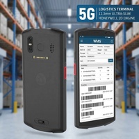 Terminal Portátil Robusto 5G con Android 13, Escáner de Código de Barras PDA para Almacén