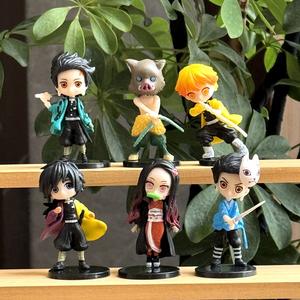 Demon Slayer <span class=keywords><strong>Kimetsu</strong></span> <span class=keywords><strong>No</strong></span> <span class=keywords><strong>Yaiba</strong></span> <span class=keywords><strong>Animation</strong></span>, figurine artisanale en PVC, ornements de porte de cuisine, thème Extermination des démons - Product Image 3
