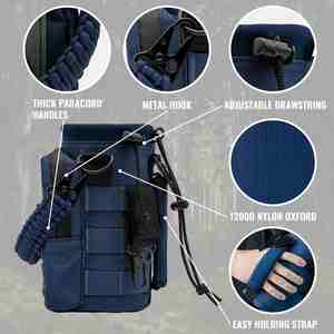 Pochette Tactique Multifonction Durable pour Bouteille d'Eau avec Fixation MOLLE pour les Aventures en Plein Air - Product Image 4