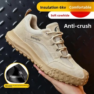 Zapatos de Seguridad Deportivos con Suela Baja de TPU, Aislantes, Antideslizantes, con Cordones, Anti-aplastamiento y Anti-pinchazos, para Primavera - Product Image 4