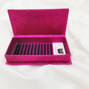 Mega Cashmere Volume Lashes Pink Eyelash Extension Tray Tweezers Eyelash Extension Case