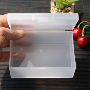 Plastic Storage Box Rectangle Solid Color Covered Eco Friendly Desktop Organizer For Cards Jewelry <b>Small</b> Items - Product Image 1