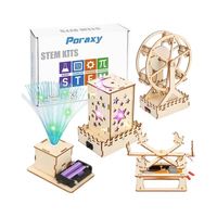 Pistolet à élastiques en bois à faire soi-même pour enfants, jouets éducatifs scientifiques 3D pratiques, kits scientifiques STEM, jouets STEM à faire soi-même