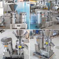 Industriële tahin- en cashewnotenbotermachine, 200 kg per uur, 4 kW, voor het produceren van colloïde puree.
