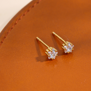 Orecchini a stella a cinque punti in argento 925 di lusso da donna con Zirconia impreziosito da gioielli ipoallergenici regalo elegante <span class=keywords><strong>cielo</strong></span> notturno - Product Image 5